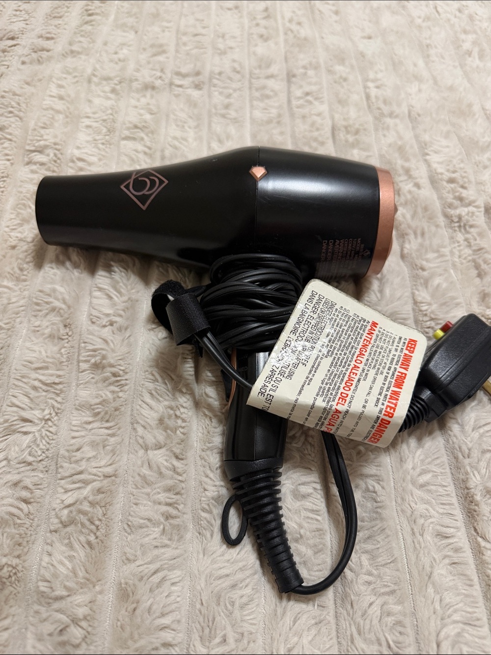 Boujee Beauty Black/Rose Gold Hair Dryer